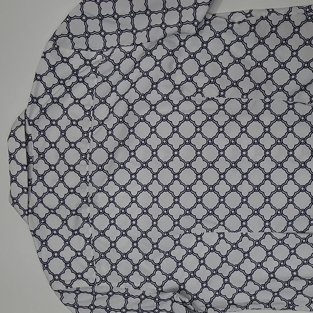 Talbots Patterned Button Up Shirt Collared Blouse… - image 14